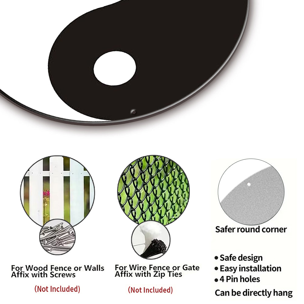 Yin Yang Round Tin Sign