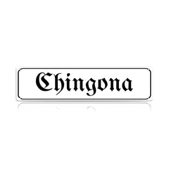 Chingona Metal Sign – Latina Empowerment Wall Decor