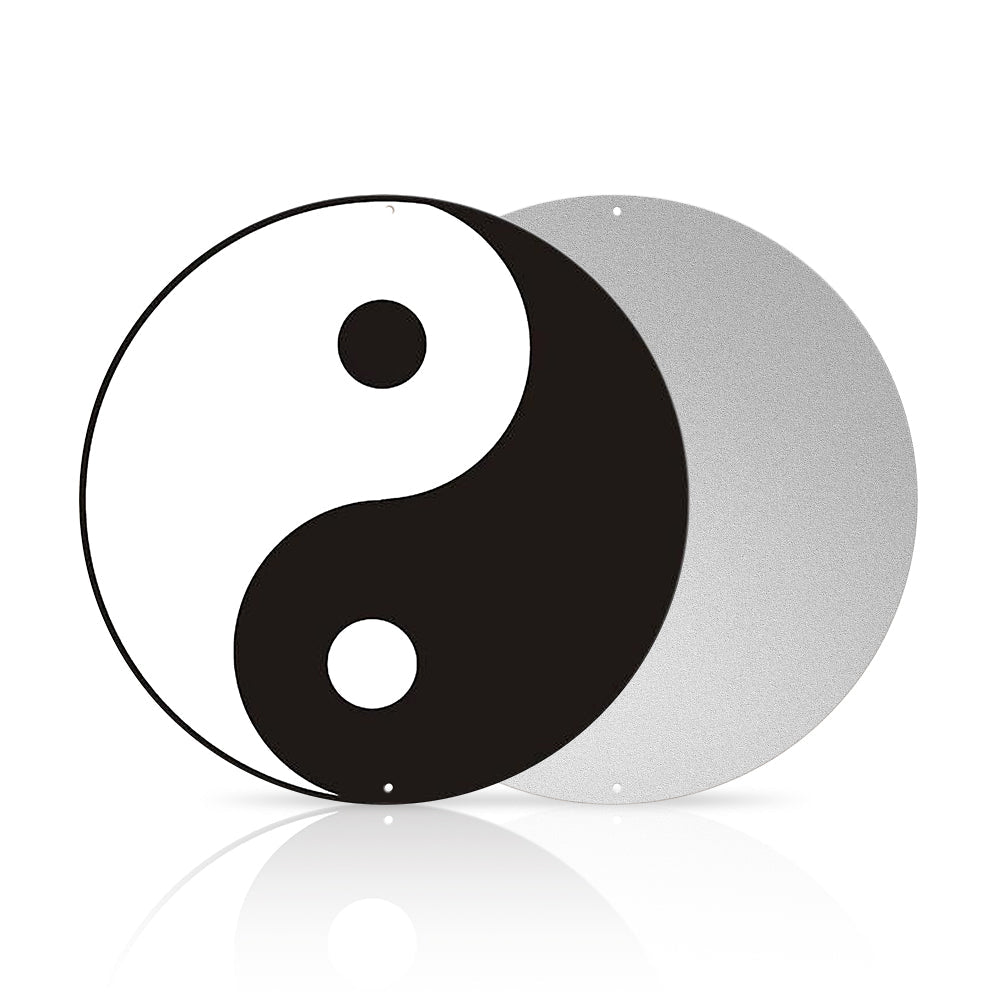 Yin Yang Round Tin Sign