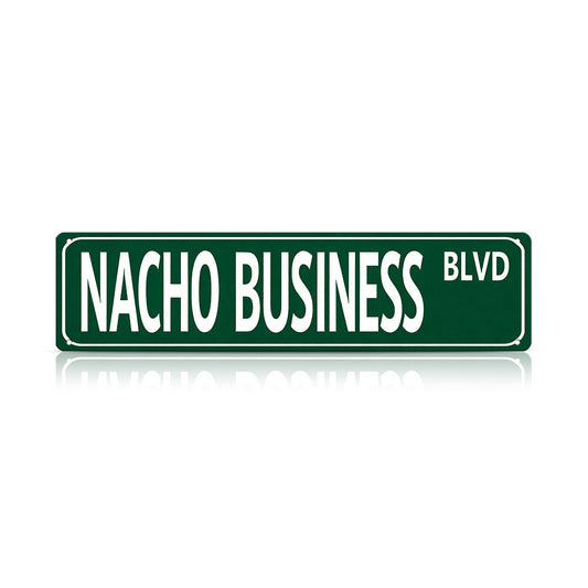 Funny Spanglish Vintage Wall Decor - Nacho Business.blvd