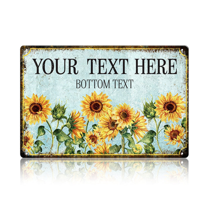 Custom Sunflower Garden Metal Sign | Garden Decor – UselessDecor