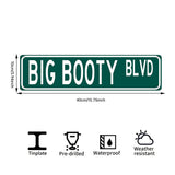 BIG BOOTY BLVD Metal Street Sign