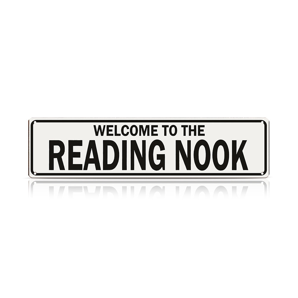 Welcome to the Reading Nook Metal Sign