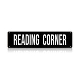 Reading Corner Metal Sign
