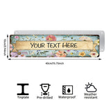 Custom Floral Garden Metal Sign