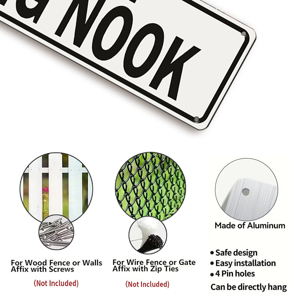 Welcome to the Reading Nook Metal Sign
