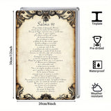 Spanish Psalm 91 Christian Metal Sign