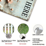 Custom Cherry Blossom Garden Metal Sign