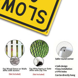 Slow – Autistic Child at Play Safety Sign (Yellow/Black)