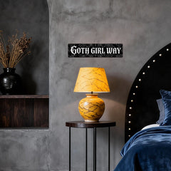 Goth Girl Way Metal Sign