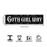 Goth Girl Way Metal Sign