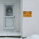 Warning Do Not Dump Here Metal Sign