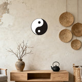 Yin Yang Round Tin Sign