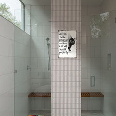 Cat Bathroom Sign – “A Cat Will Be With You Shortly”