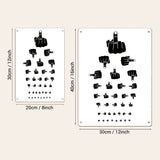 Middle Finger Eye Chart Metal Sign – Funny Rude Wall Decor
