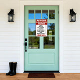 Before Leaving Home Checklist Metal Sign