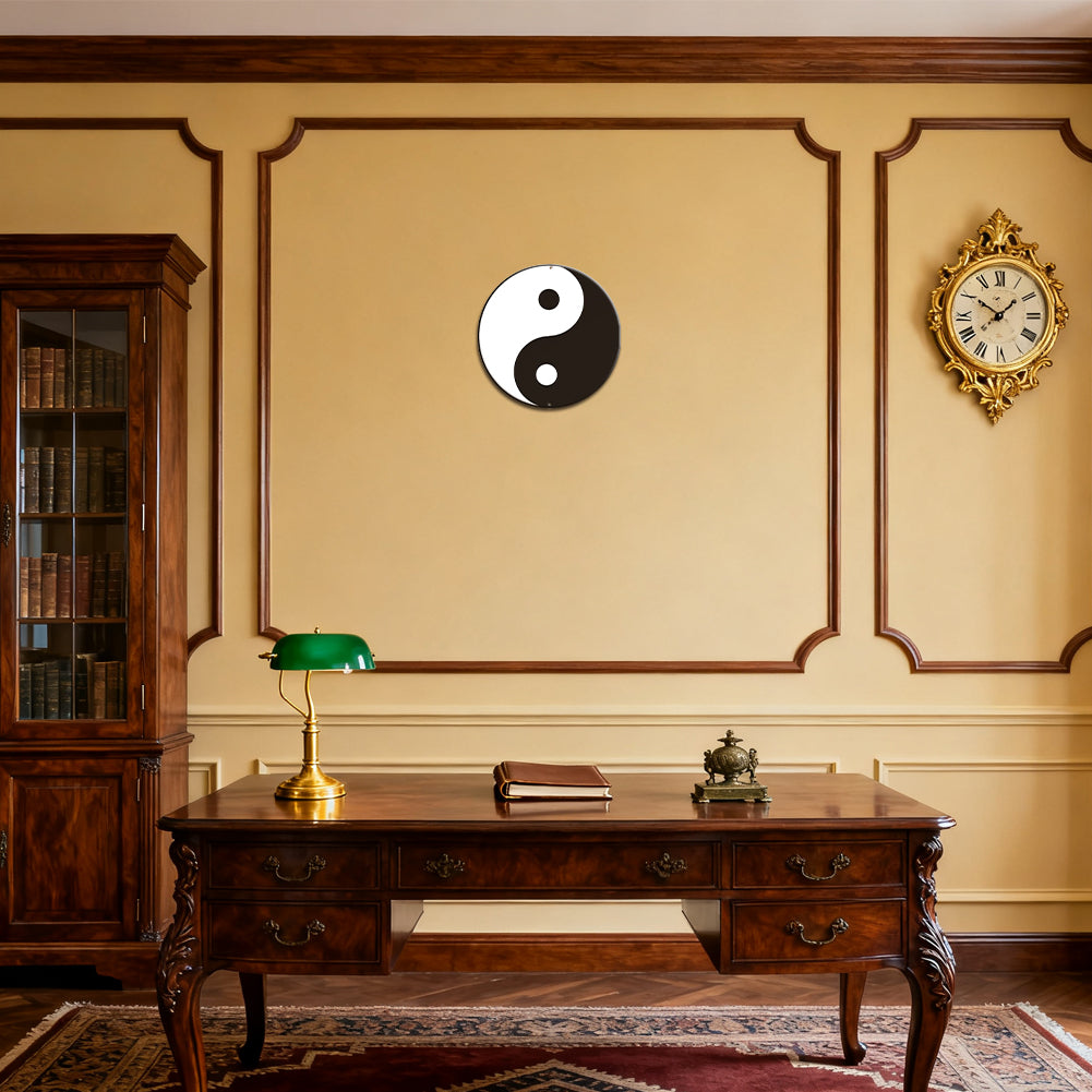Yin Yang Round Tin Sign