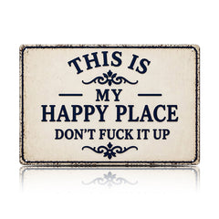 Funny Garden Fence & Patio Decor - This Is My Custom Text Don’t Fuck It Up