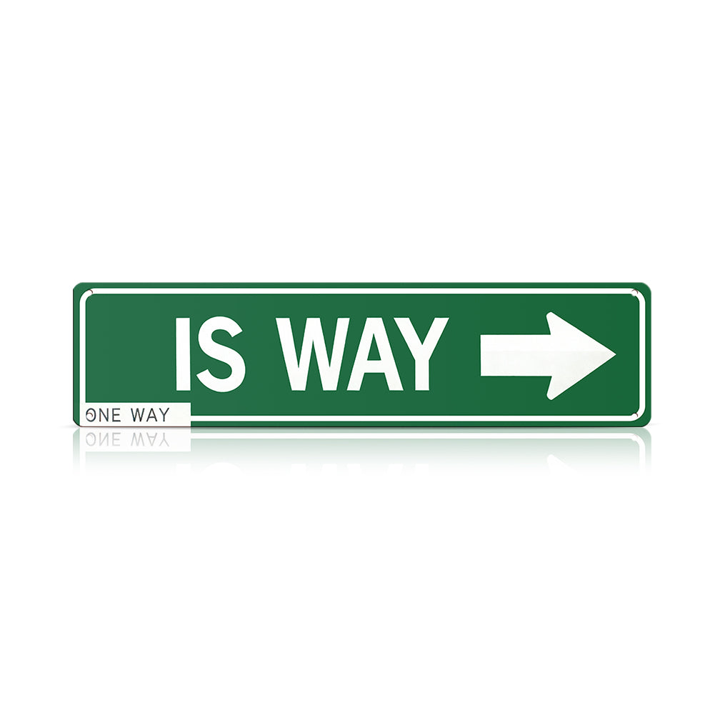 BLONDE BLVD Love Is a Way – Valentine’s Day Metal Street Sign Bundle (4 pcs)