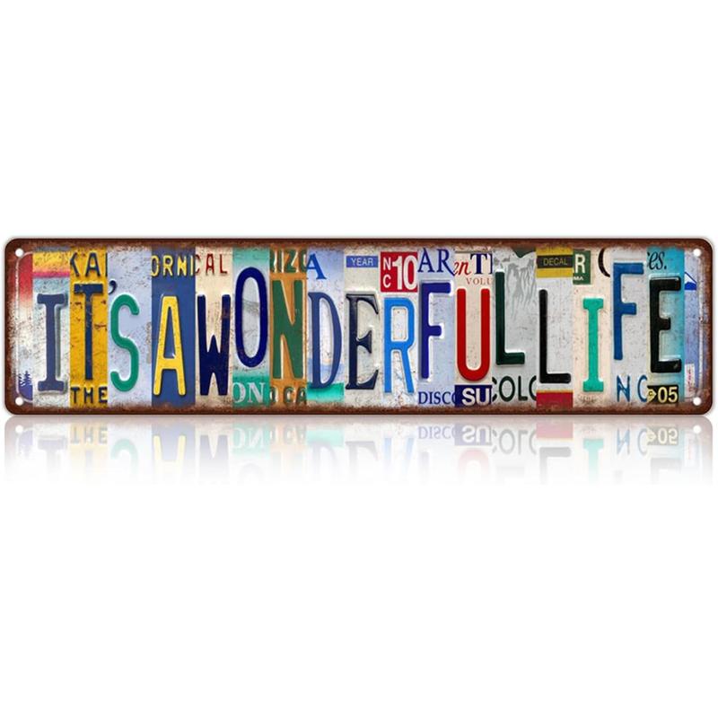 “Love You Bye” and More License Plate Metal Sign