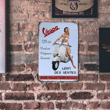 Vintage Vespa Scooter French Ad