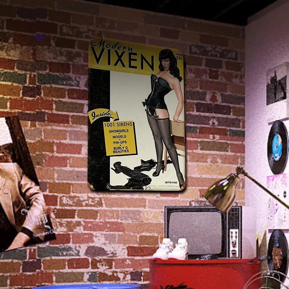 Bettie Page "Modern Vixen" Magazine Cover
