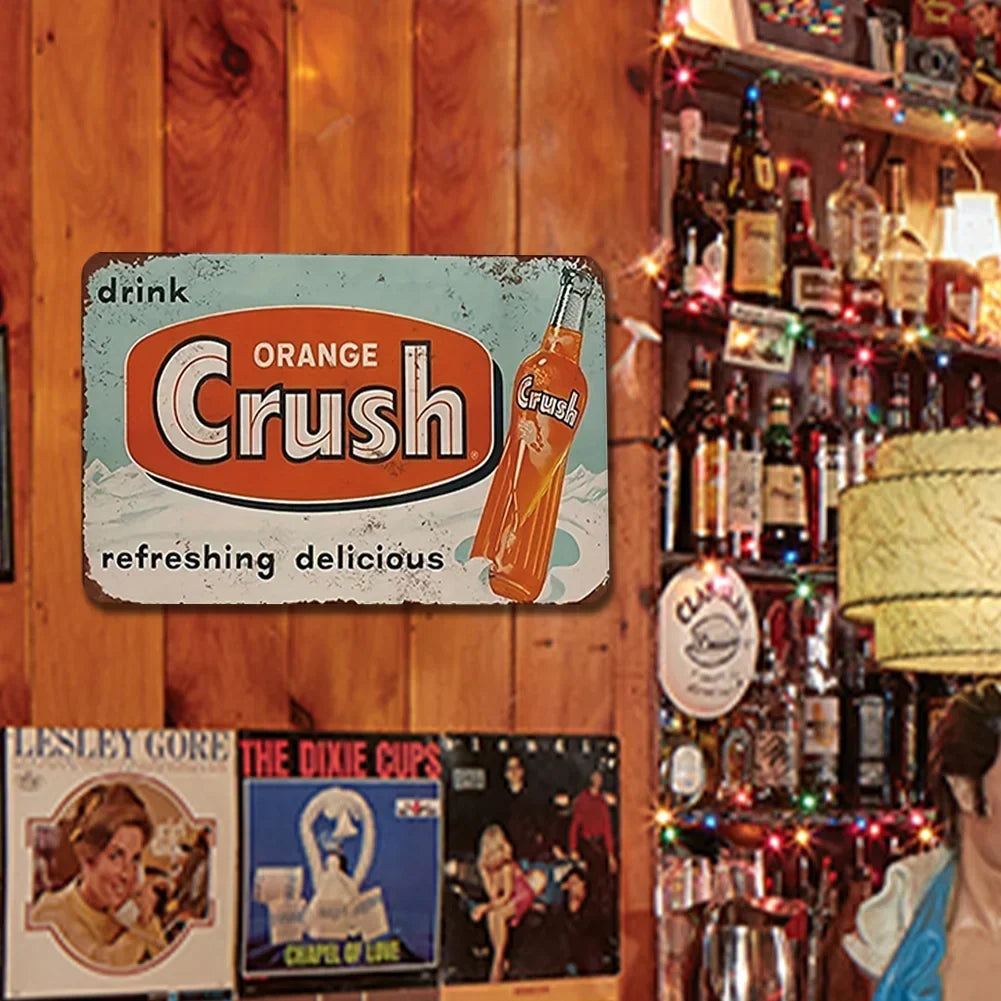 Vintage Orange Crush Soda "Refreshing Delicious"