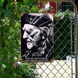 Willie Nelson "Old Drunks" Quote Portrait