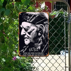 Willie Nelson "Old Drunks" Quote Portrait