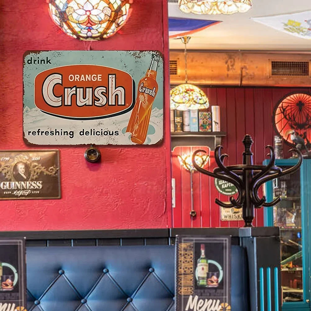 Vintage Orange Crush Soda "Refreshing Delicious"