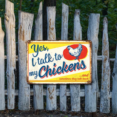 Yes, I Talk to My Chickens