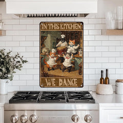 "In This Kitchen We Dance" Funny Cat Chef