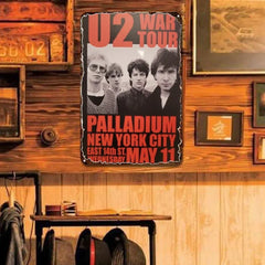 U2 "War Tour" Palladium NYC 1983 Concert Poster