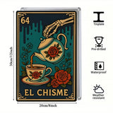 El Chisme Lotería Metal Sign