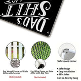 Dad’s Shit List Funny Metal Sign