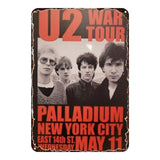 U2 "War Tour" Palladium NYC 1983 Concert Poster