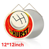 Hurst Competition Plus Round Metal Sign – Shift Pattern