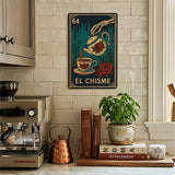 El Chisme Lotería Metal Sign