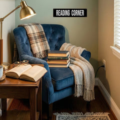 Reading Corner Metal Sign