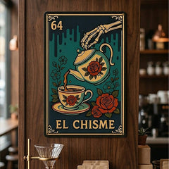 El Chisme Lotería Metal Sign