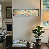 Custom Floral Garden Metal Sign