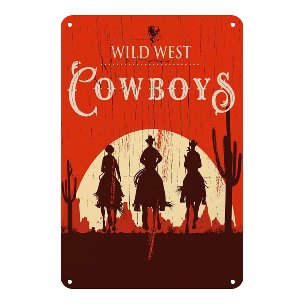 Wild West Cowboys Three Riders