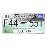 Tennessee F44-55T - Tin License Plate Sign(6*12Inch)