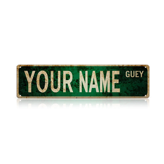 Custom Funny Spanglish Vintage Wall Decor - YOUR NAME.Güey