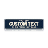 Voted Best Neighbors Ever Metal Sign – Funny Neighbor Gift & Porch Decor