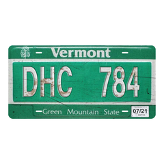Vermont DHC 784 - Tin License Plate Sign(6*12Inch)