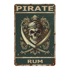 "Pirate Rum" Skull & Swords