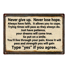 Never Give Up