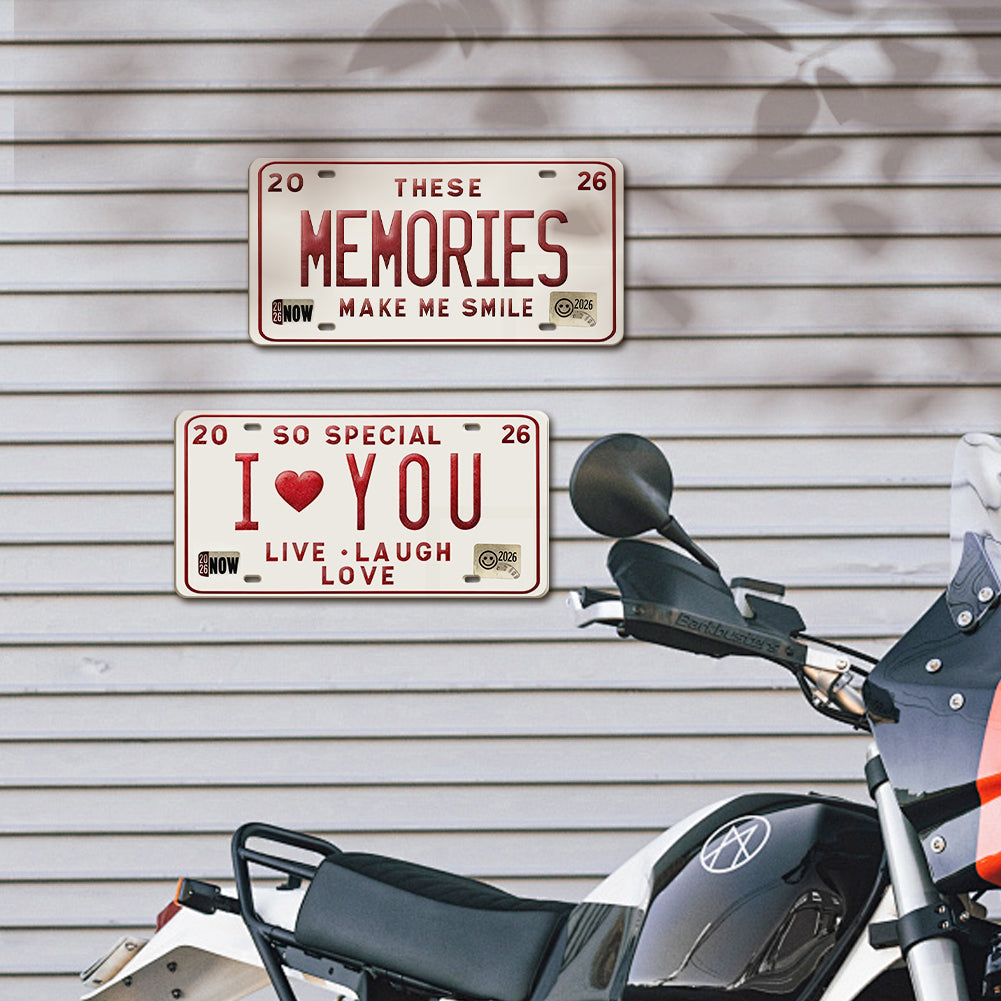 2pcs - 2026 Vintage License Plate Bundle