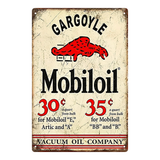 Gargoyle Mobiloil Vintage Tin Sign